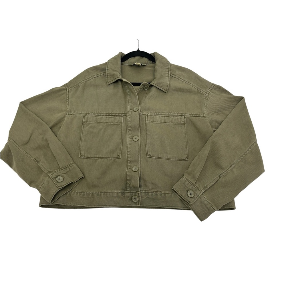 Old Navy Khaki Button-Up Jacket